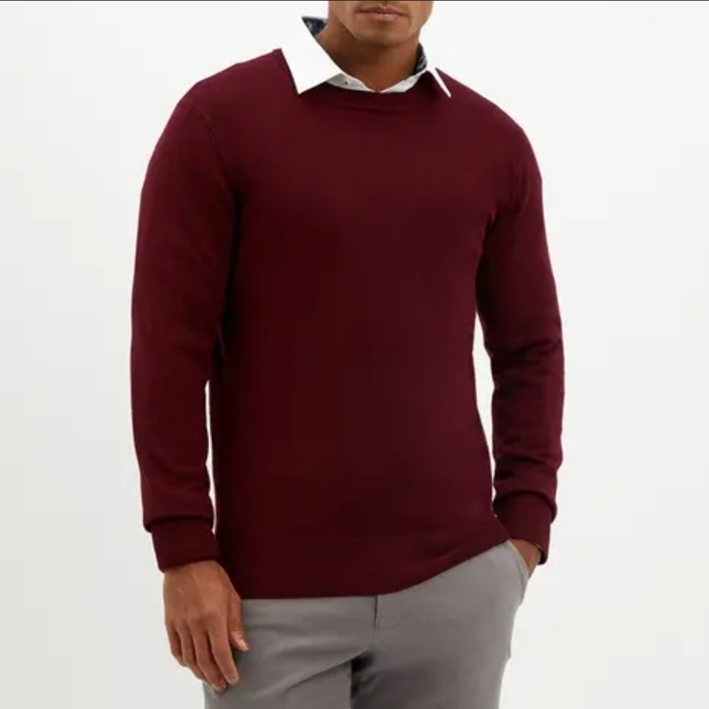 NWOT GIANNI FERAUD Limited Edition Pullover Crew Neck Patterned Jumper size M